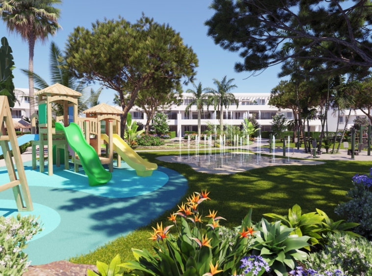 Illustrative shared children’s play area in Alcaidesa