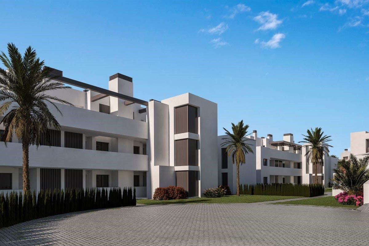 Illustrative apartment building exterior in La Alcaidesa