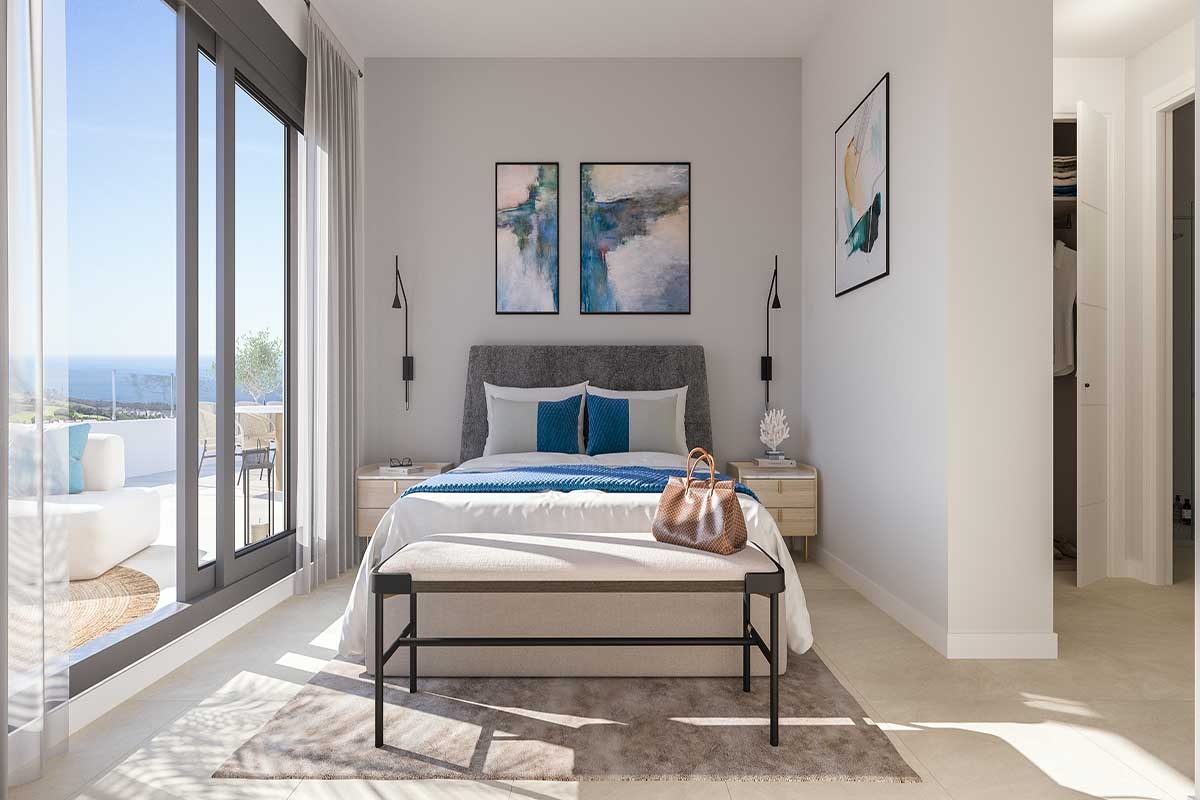 Illustrative bedroom interior