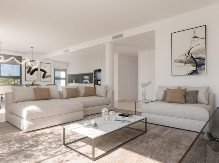 Illustrative apartment living room