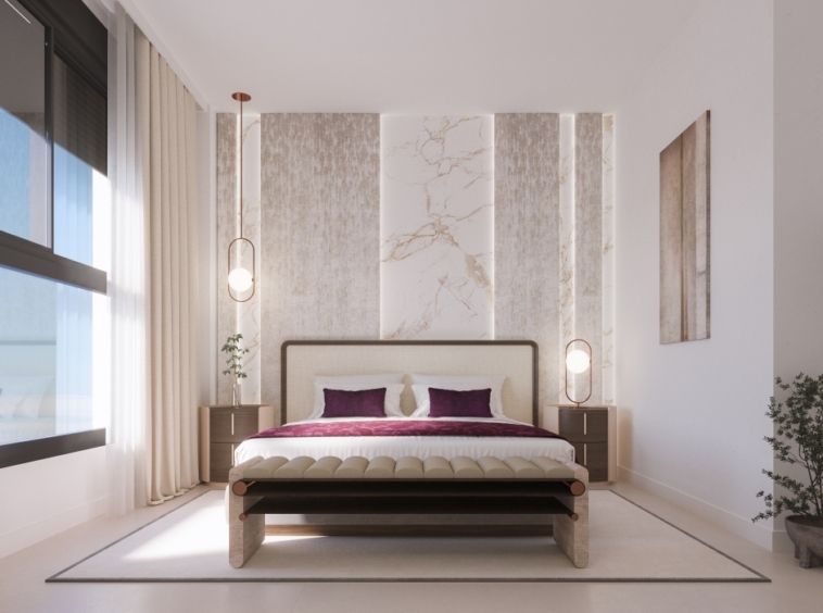 Illustrative bedroom interior