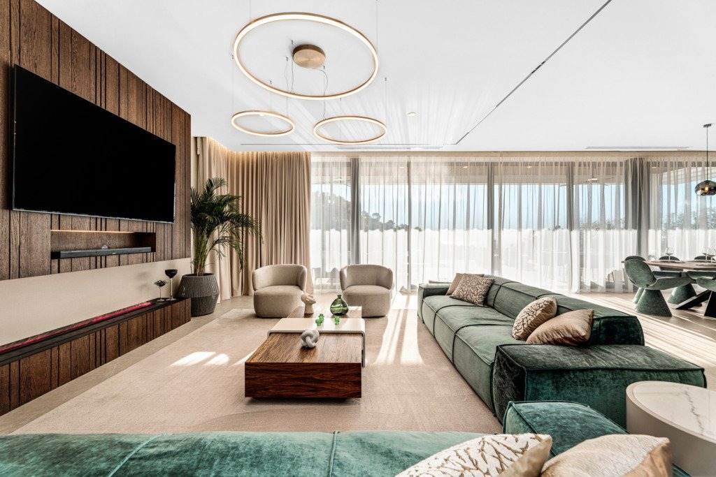 Furnished living room