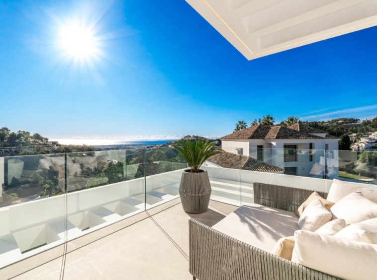 Terrace with coastal views