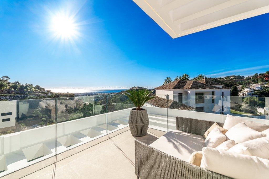 Terrace with coastal views