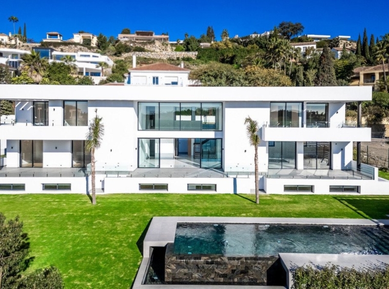 Front elevation and landscaped garden
