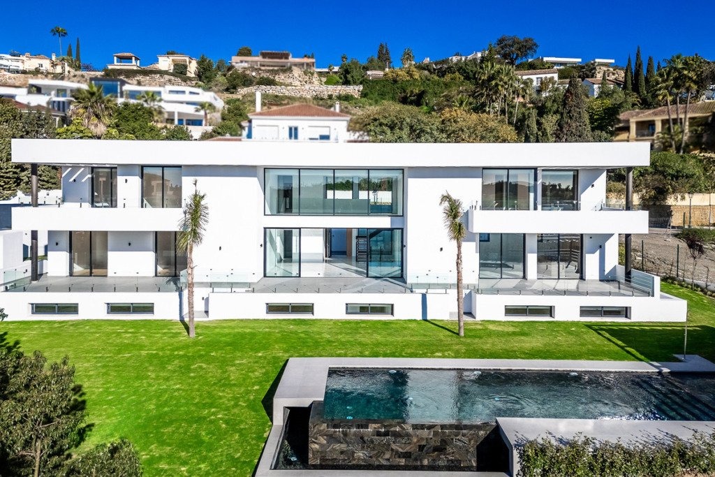 Front elevation and landscaped garden