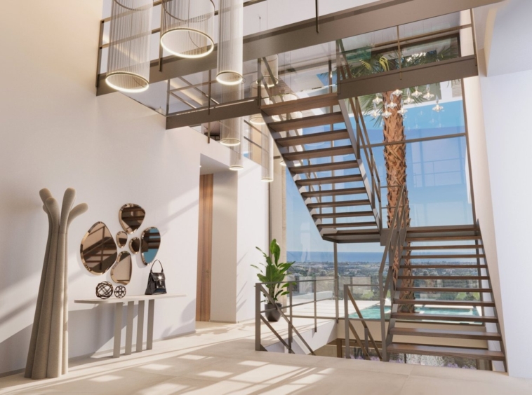 Illustrative entrance and staircase
