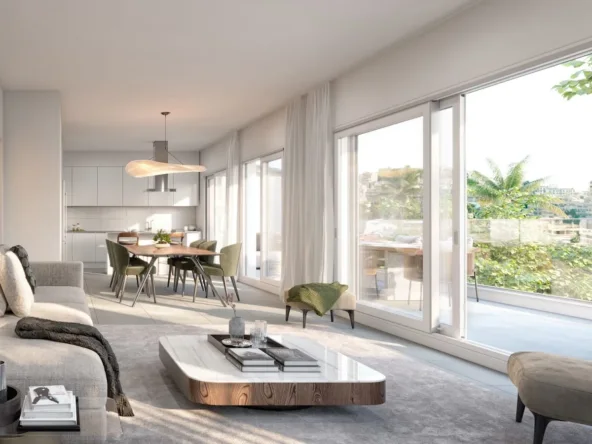 Illustrative living room with terrace access in Benalmadena