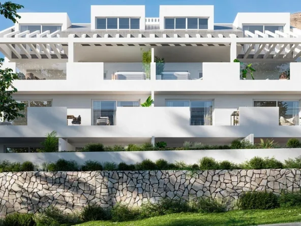 Contemporary residential building in Benalmadena — illustration