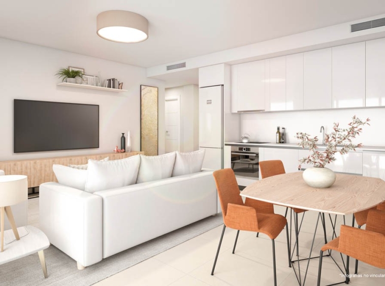 Representative open-plan kitchen and dining area