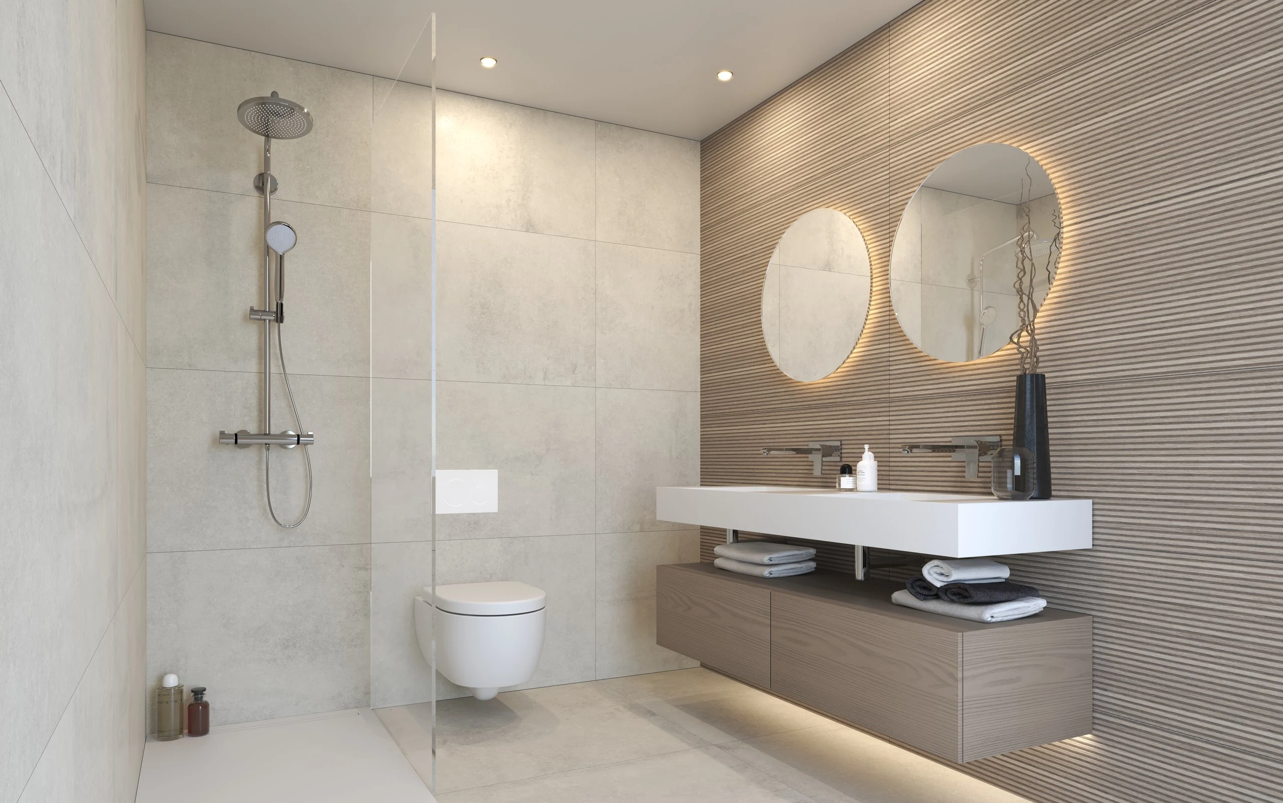 Representative visualisation of a bathroom