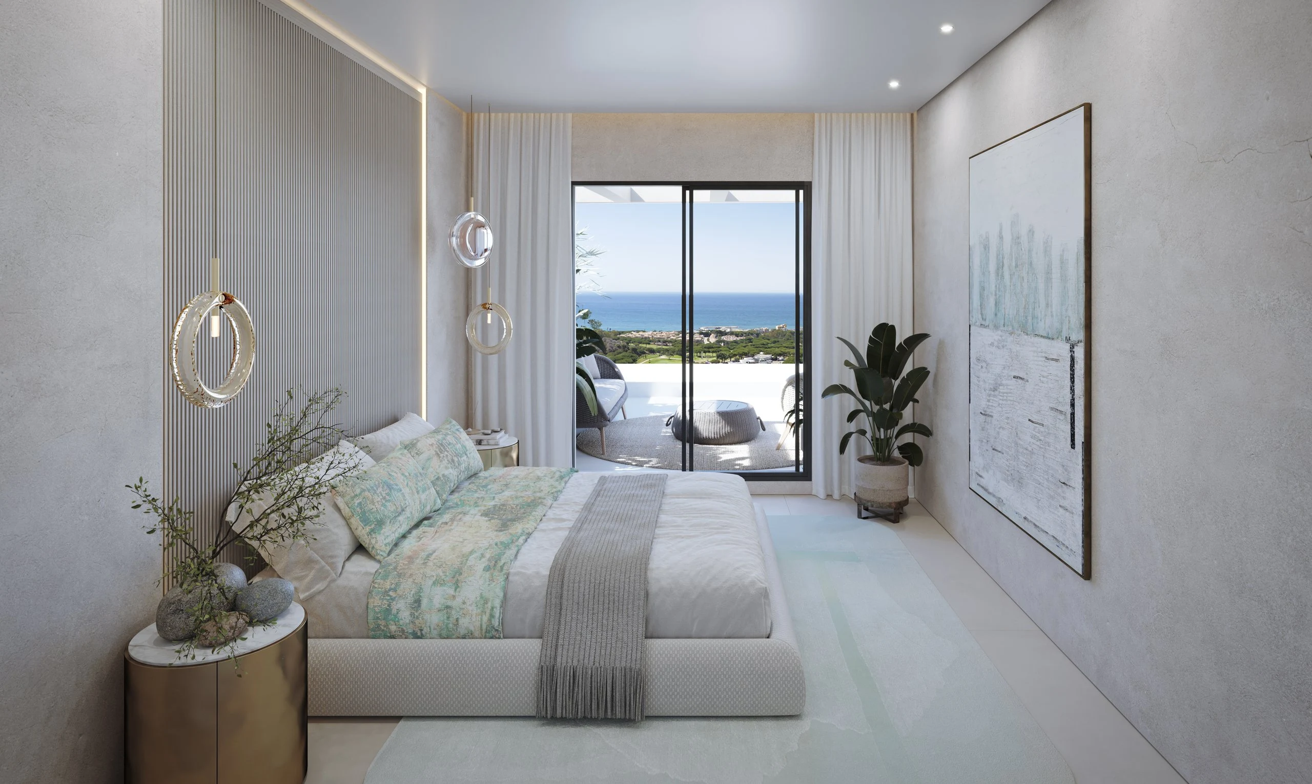 Representative visualisation of a main bedroom