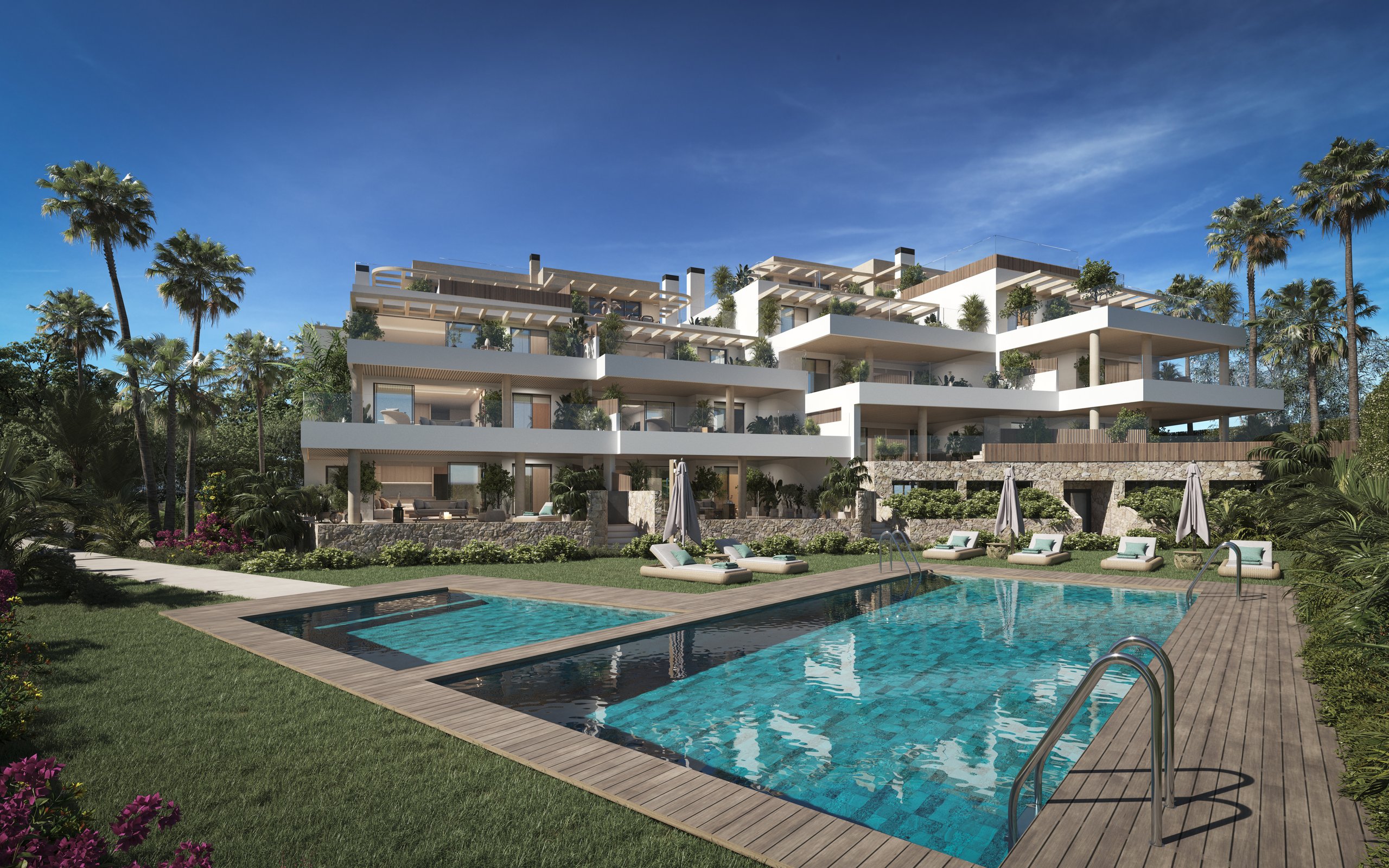 Visualisation of the shared swimming pool
