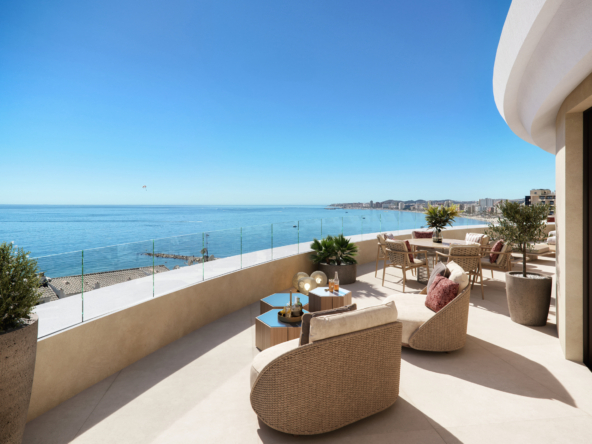 Representative open terrace with sea views