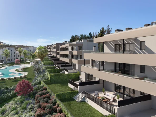 Illustrative contemporary residential buildings in Casares Costa