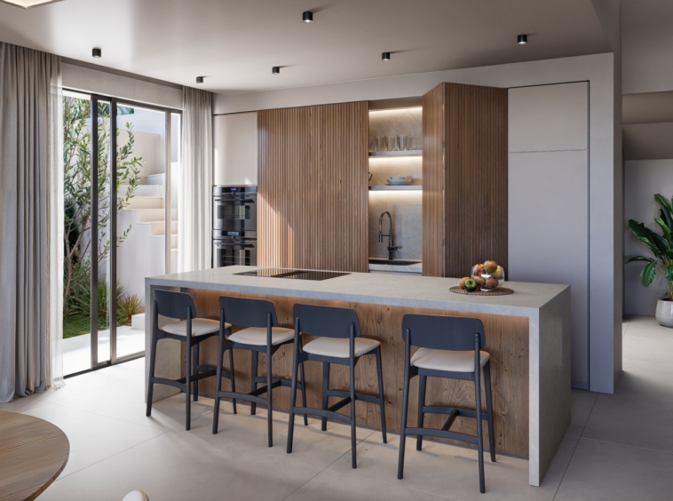 Illustrative fitted kitchen