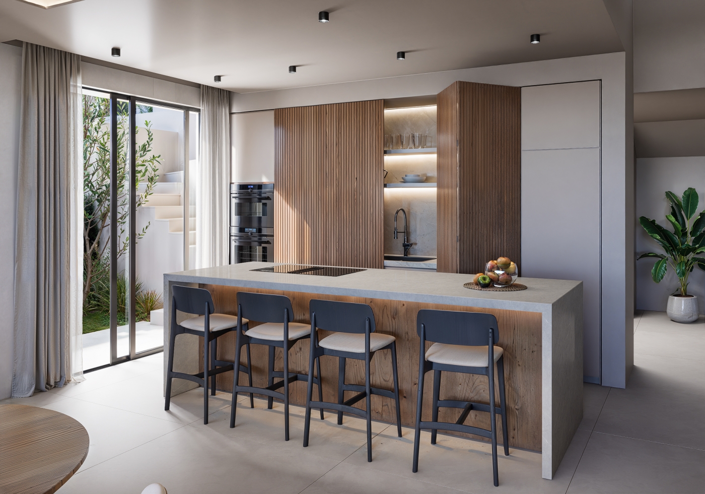 Illustrative fitted kitchen