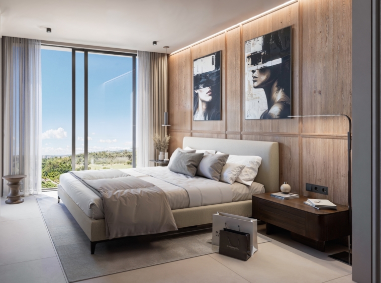 Illustrative main bedroom