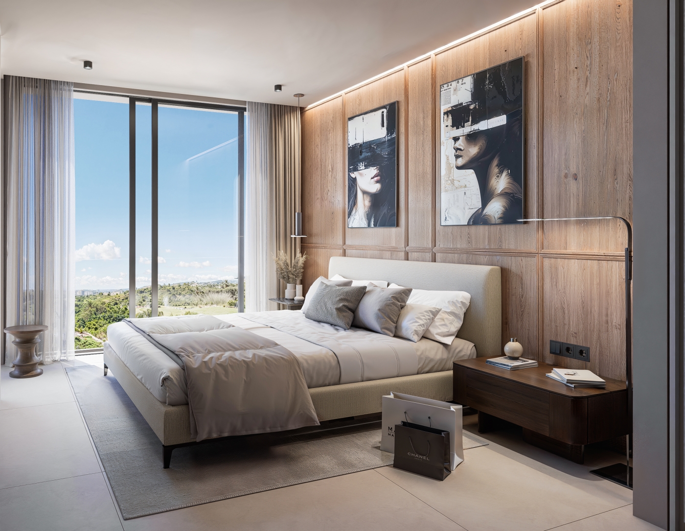Illustrative main bedroom