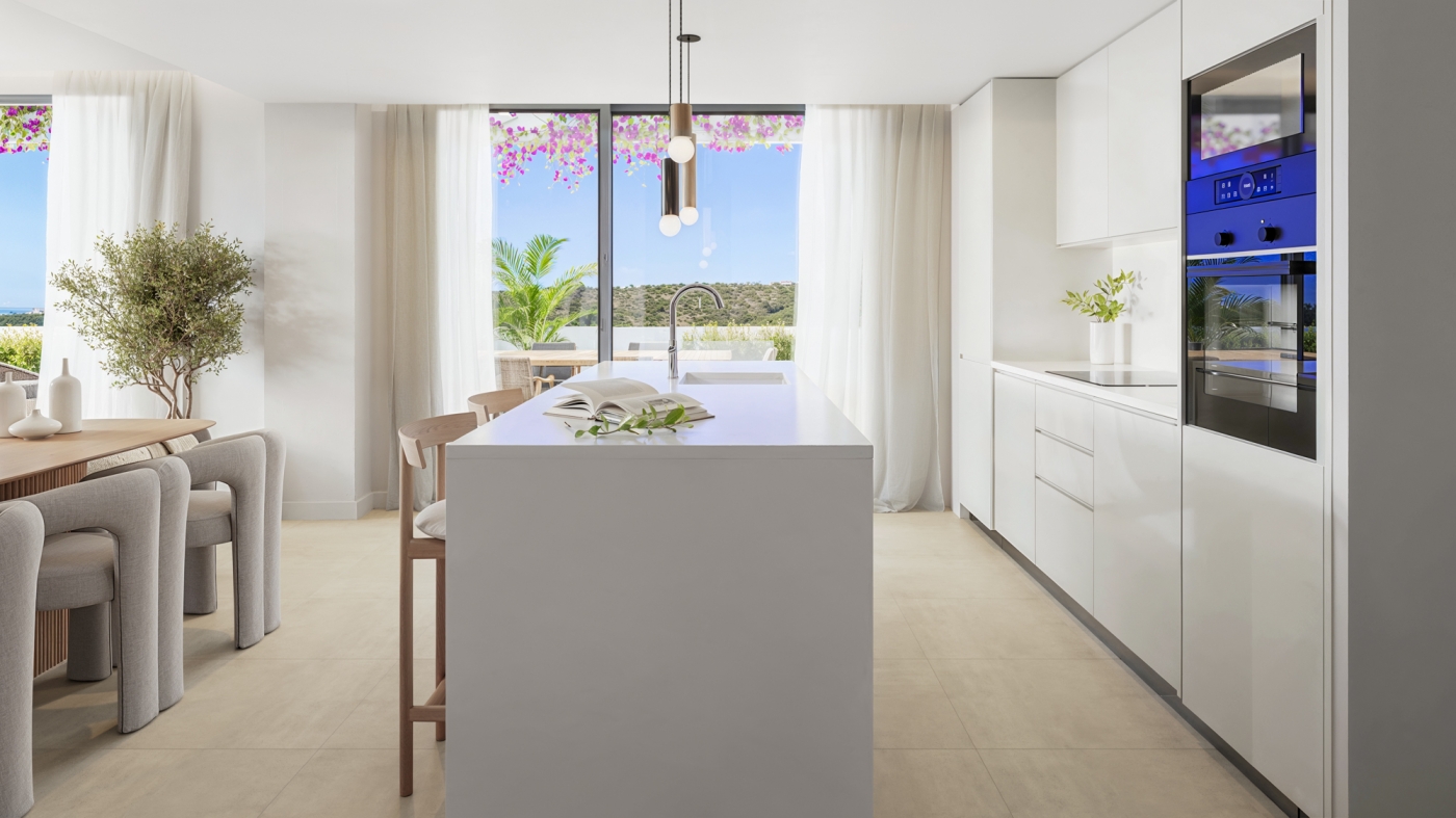 Illustrative fitted kitchen