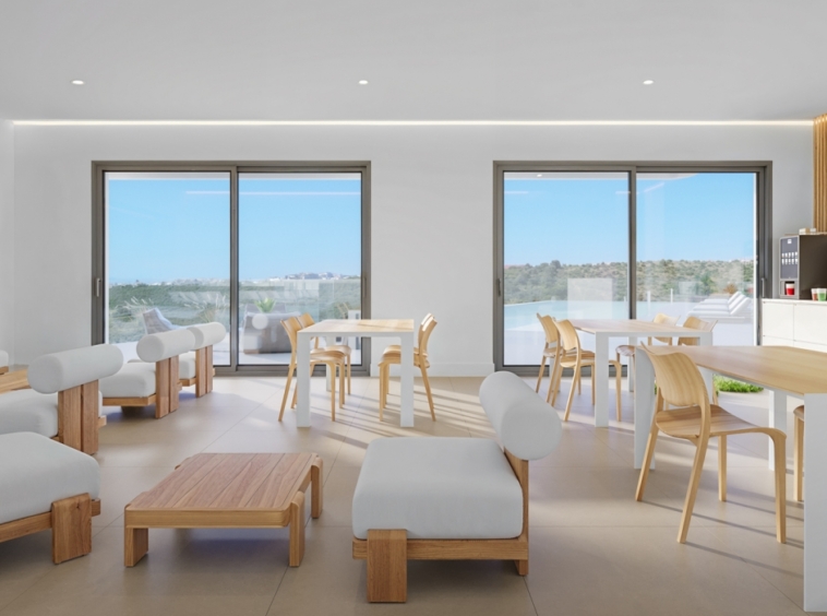 Illustrative open-plan living room