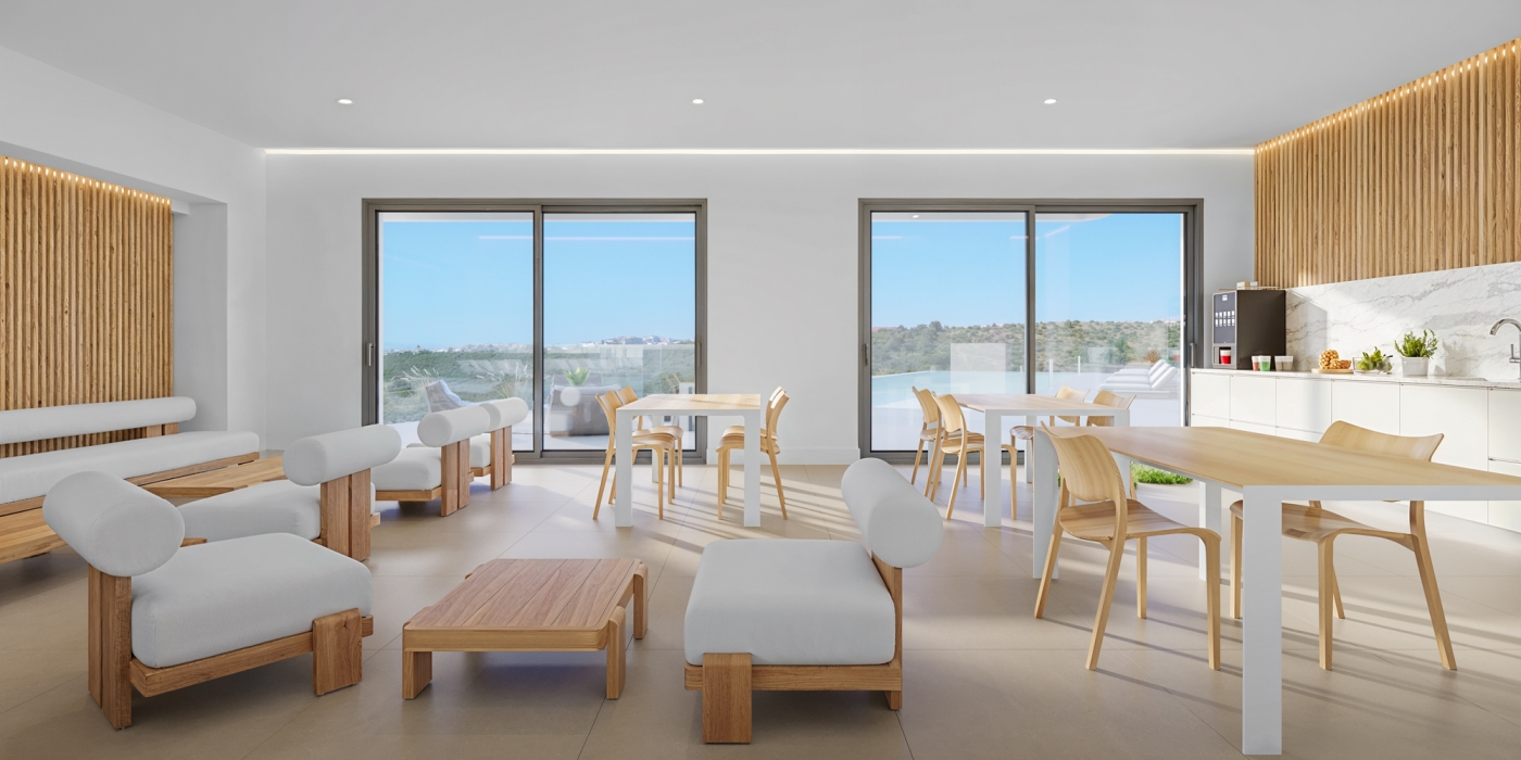 Illustrative open-plan living room