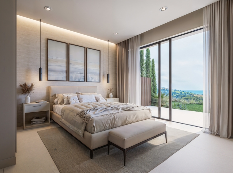 Illustrative bedroom interior