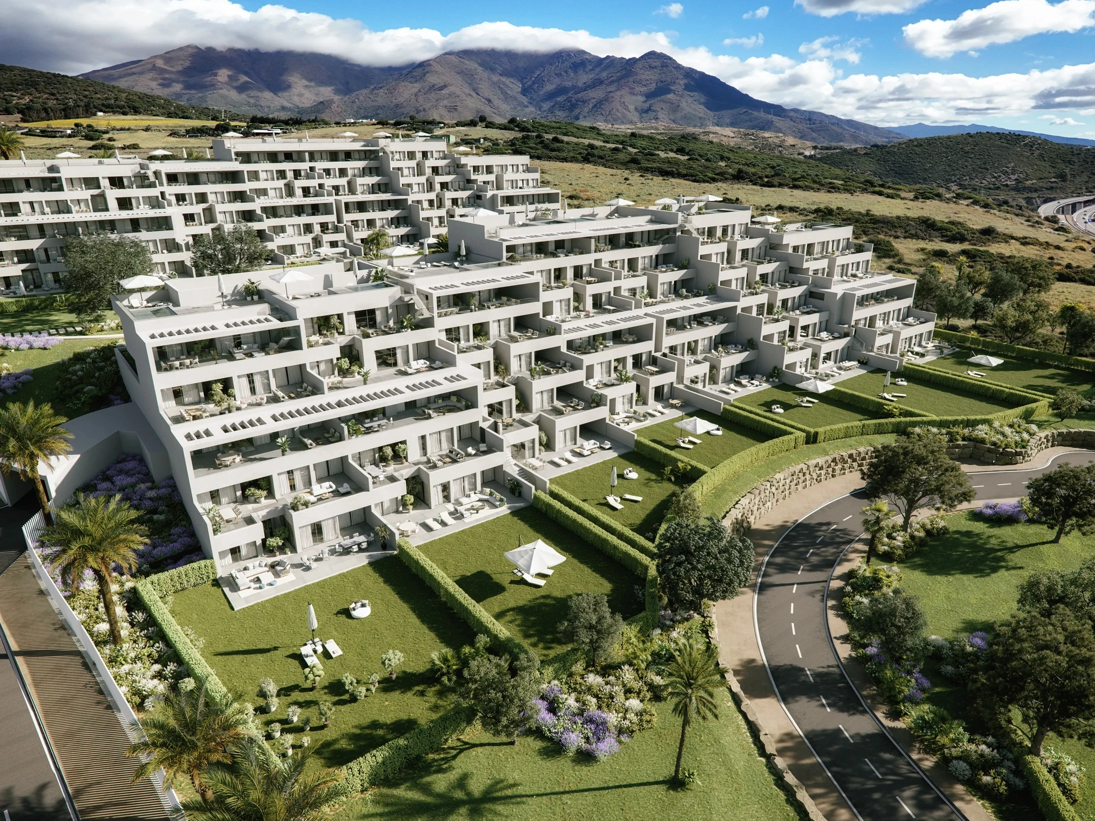 Illustrative hillside residences in Casares