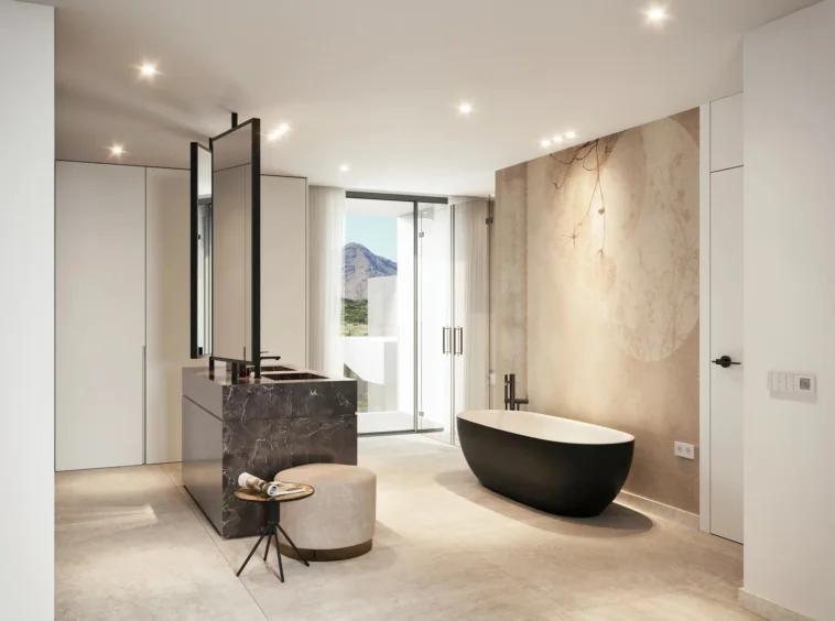 Illustrative bathroom at a Casares residence