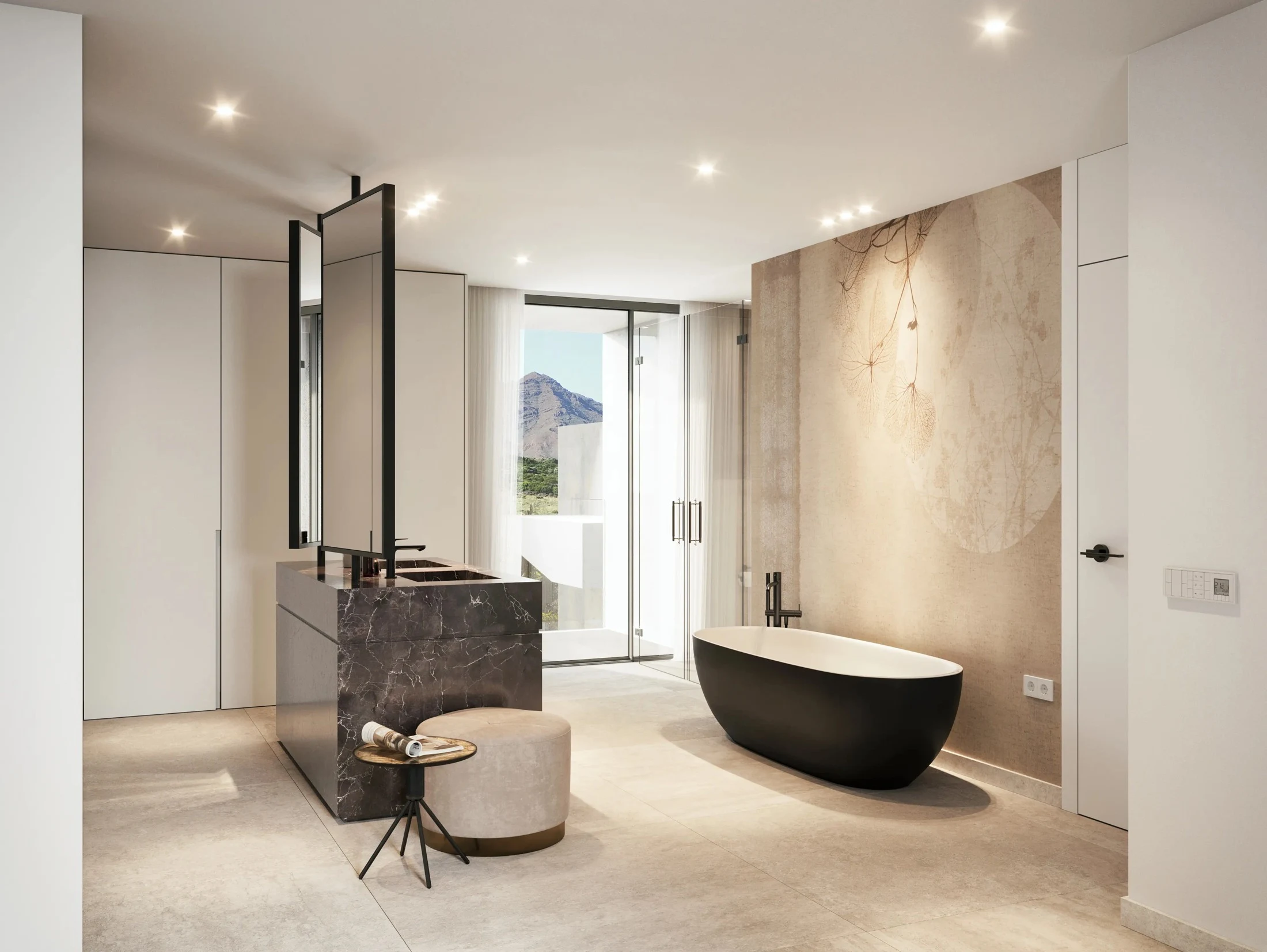 Illustrative bathroom at a Casares residence