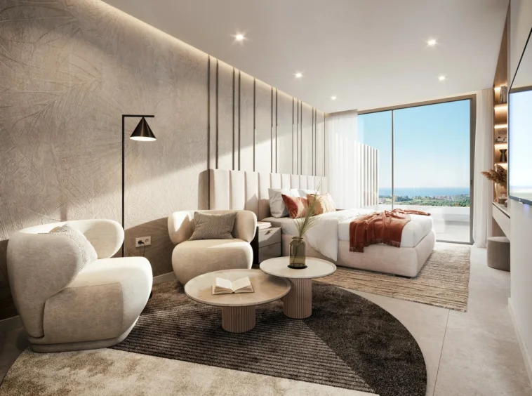 Illustrative open-plan lounge at a Casares residence