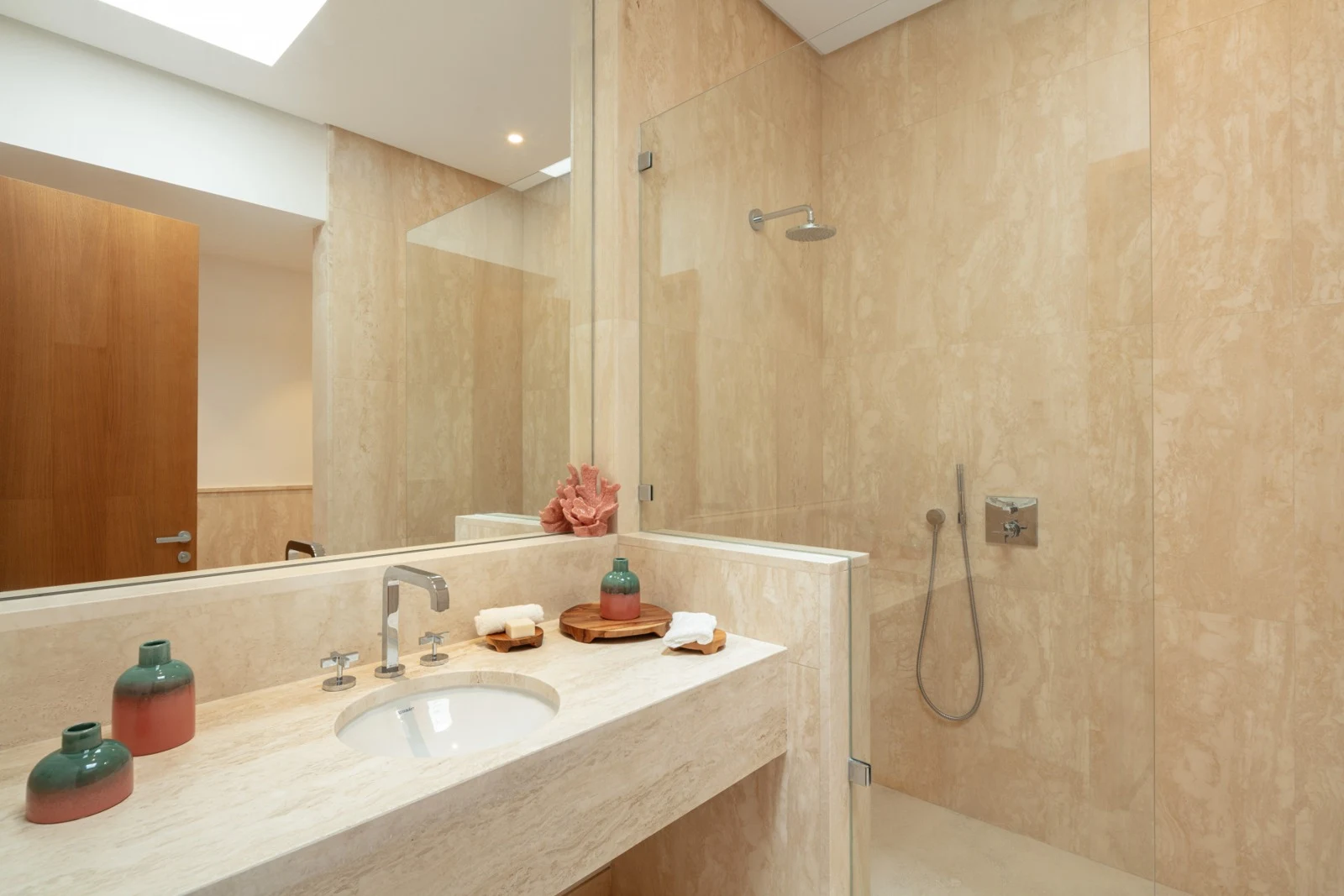 Guest bathroom with walk-in shower