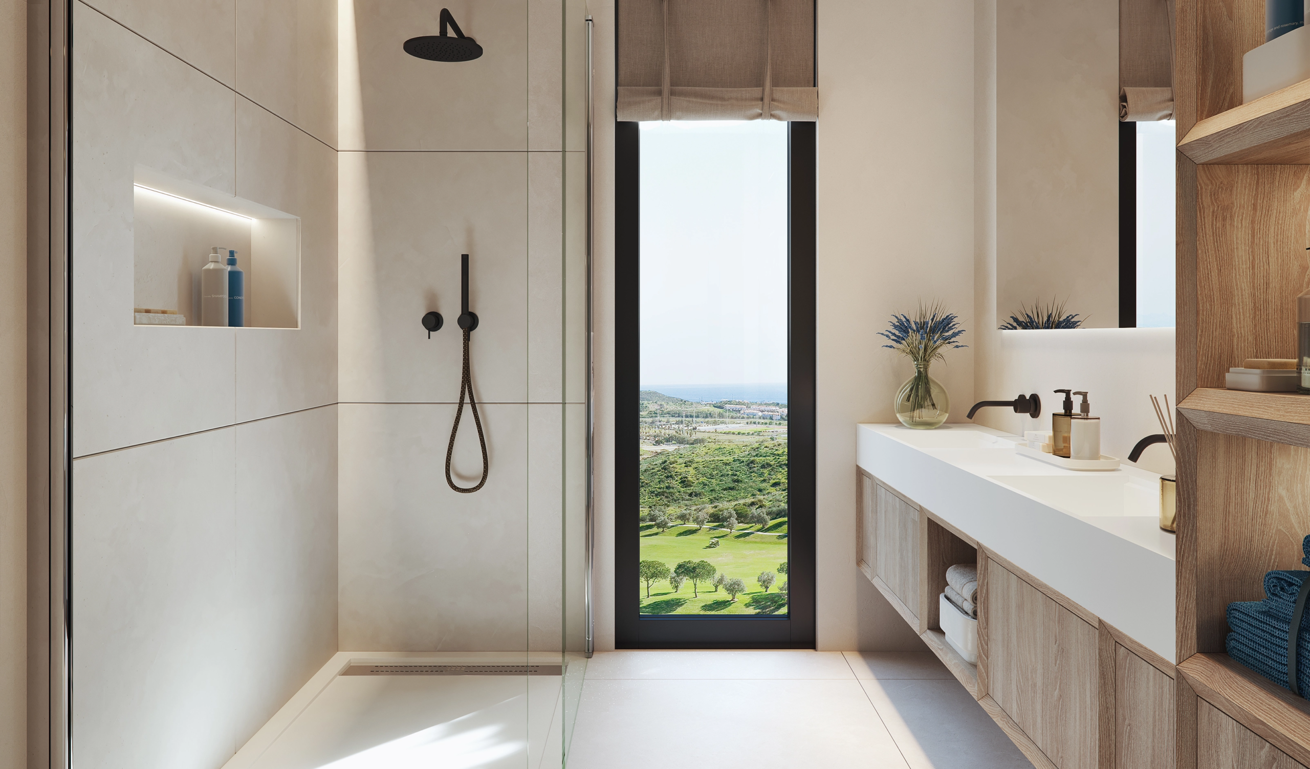 Illustrative contemporary bathroom