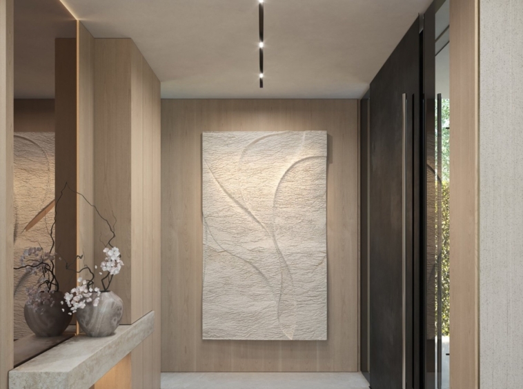Illustrated entrance hallway