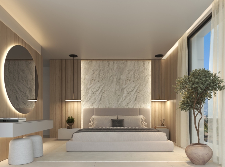 Illustrated principal bedroom