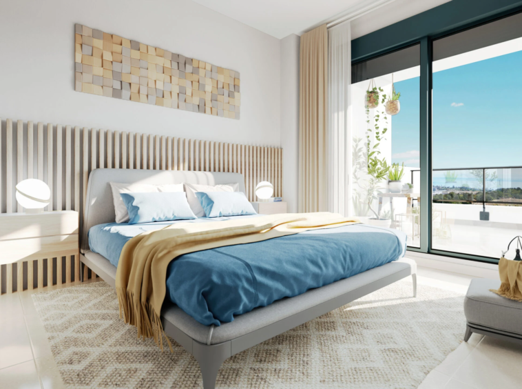 Illustrative double bedroom