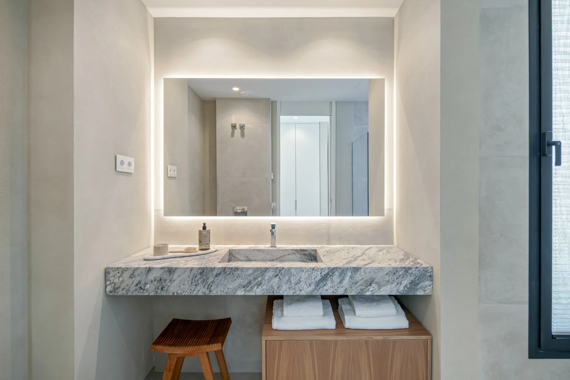 Bathroom with walk-in shower