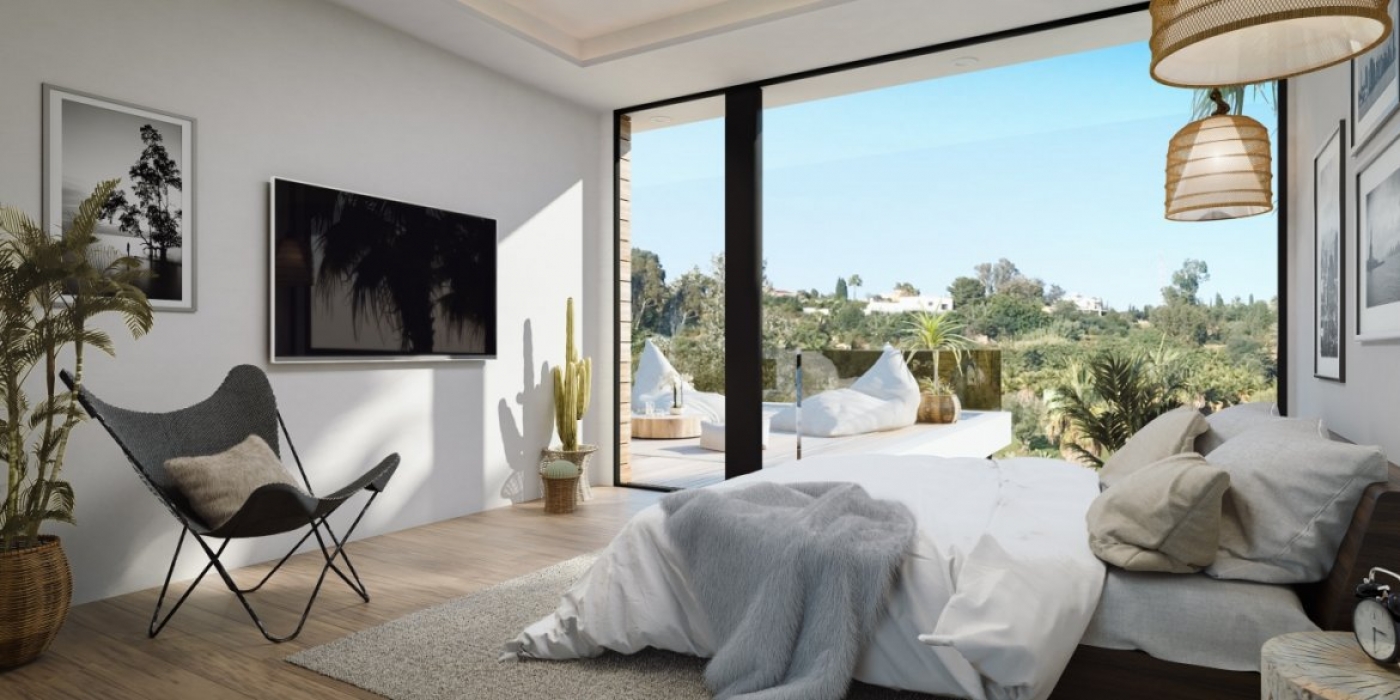Illustrative bedroom interior