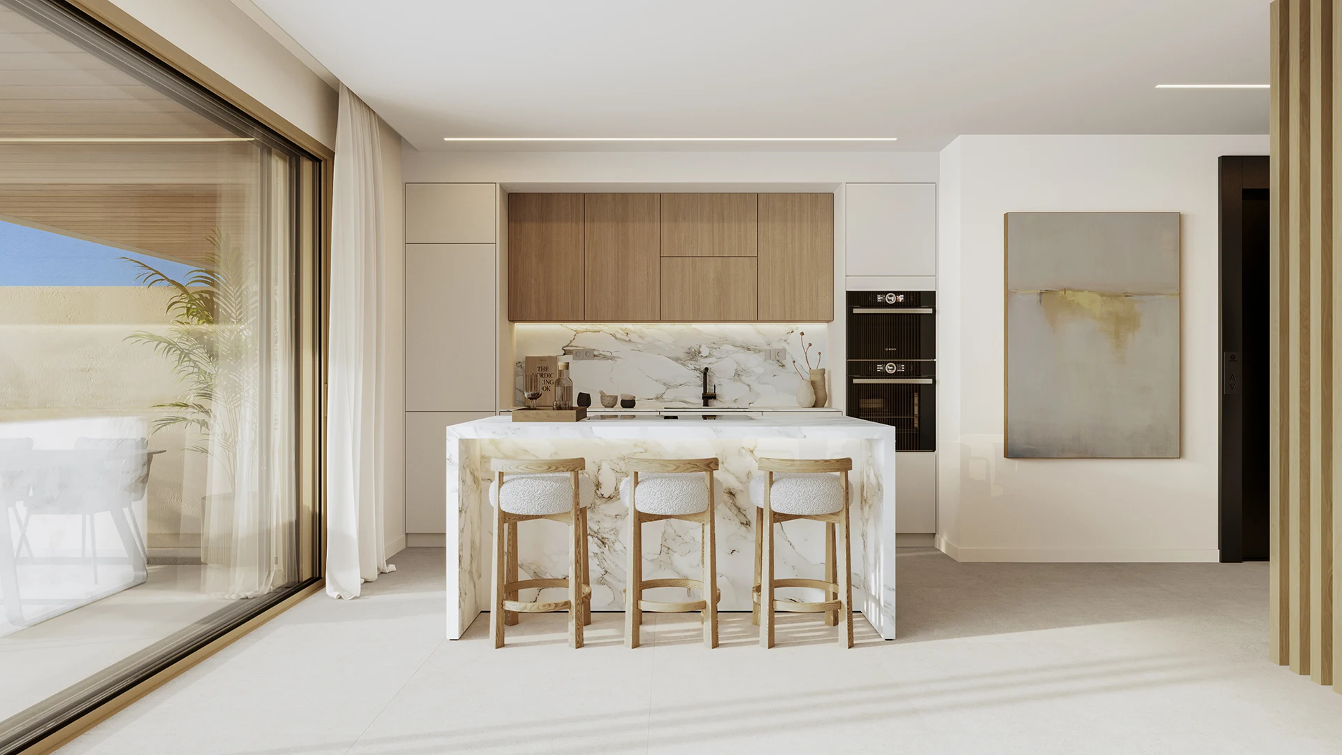Illustrative fitted kitchen in El Campanario