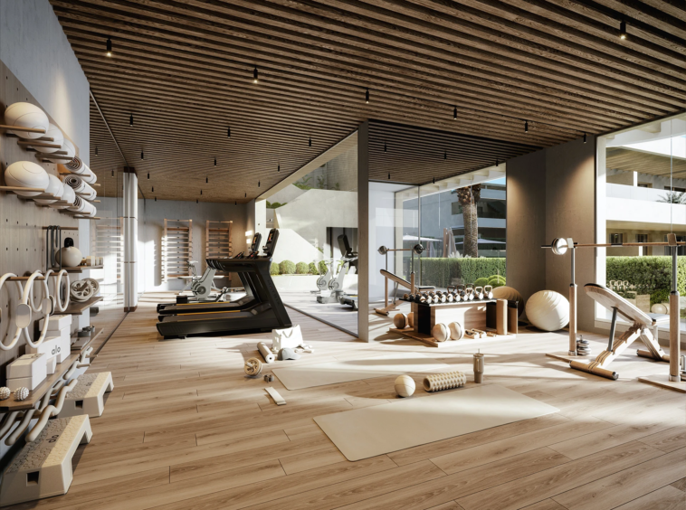 Illustrative residents gym in El Campanario
