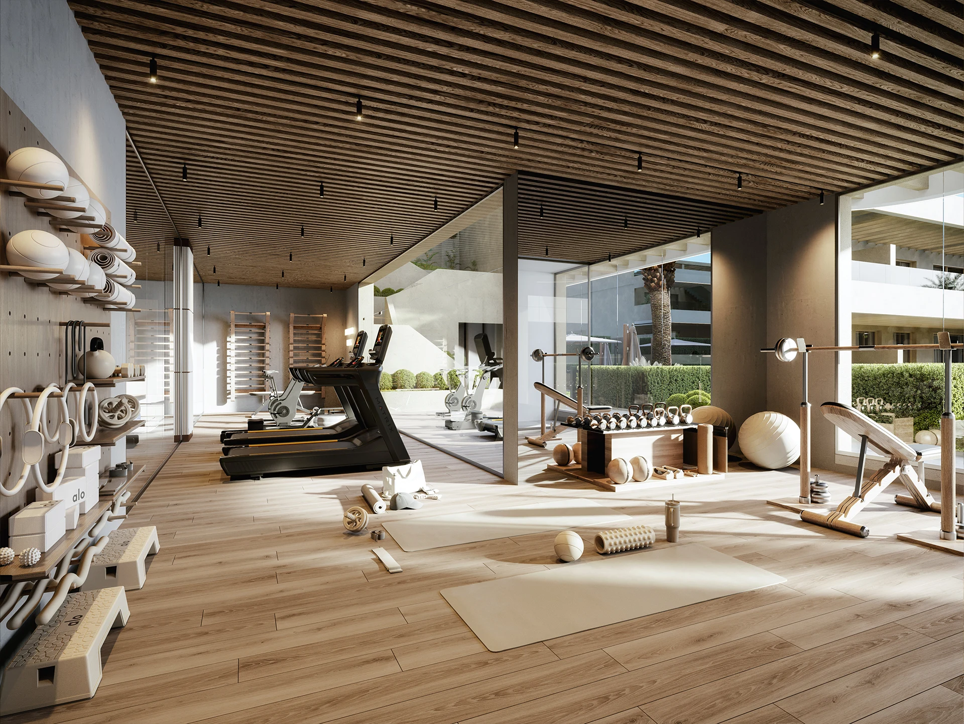 Illustrative residents gym in El Campanario