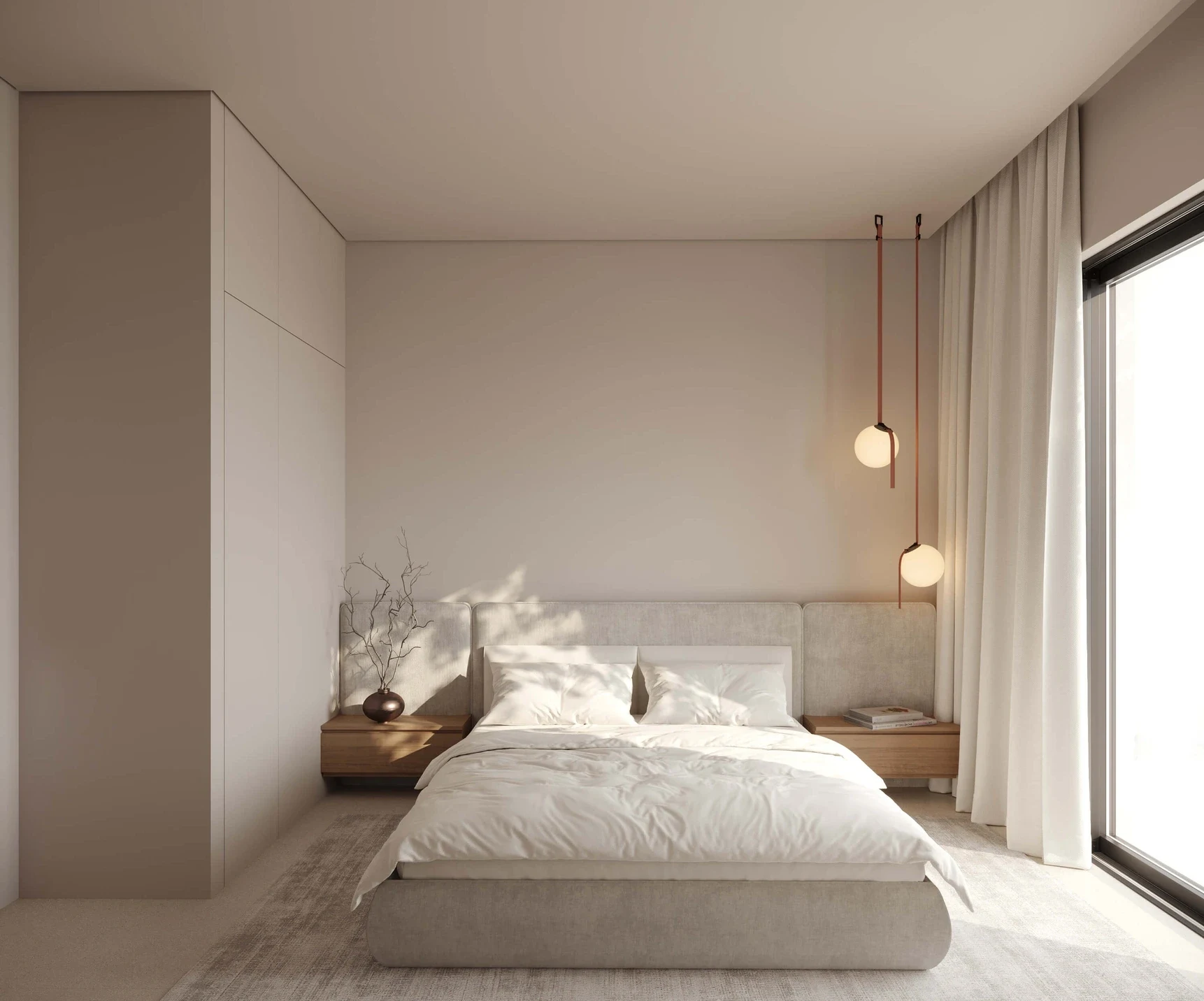 Architectural visualisation of a bedroom in an El Chaparral apartment
