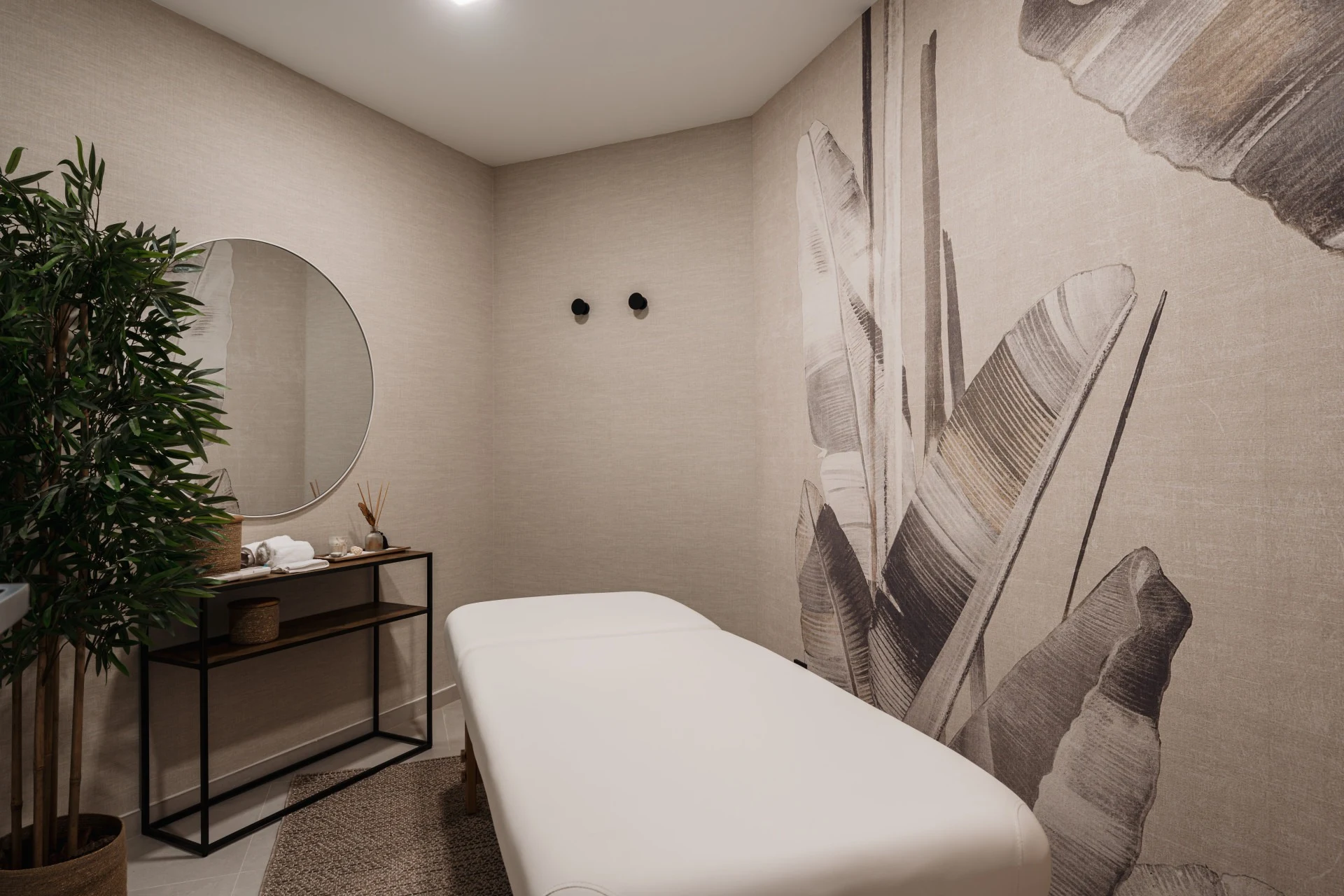 Massage room in the wellness area