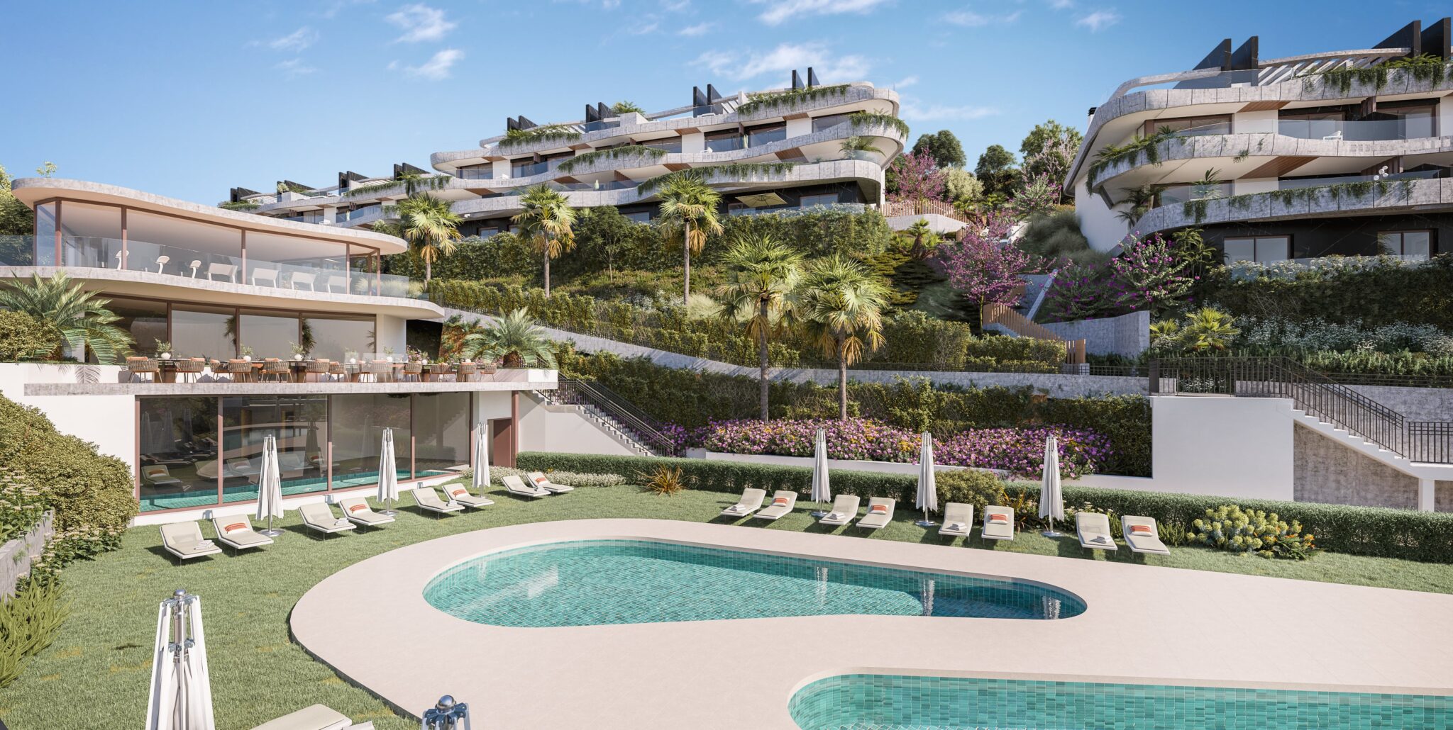 Architectural visualisation of shared community pools