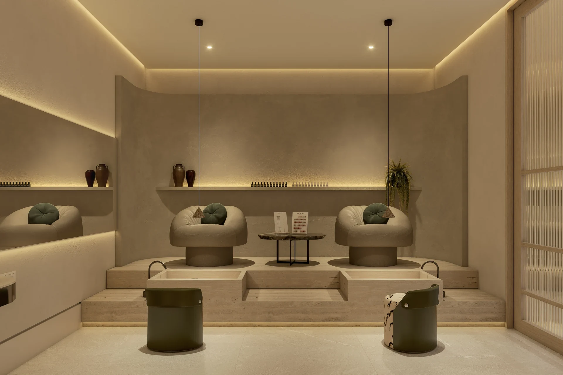 Illustrative communal beauty treatment room in Estepona