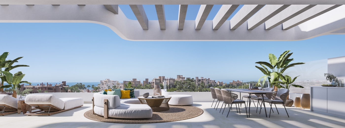 Illustrative residential terrace
