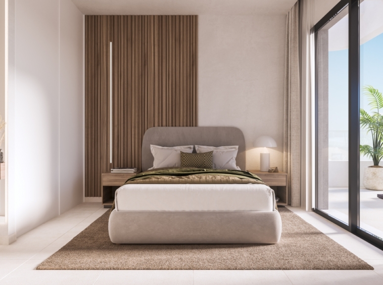 Illustrative main bedroom