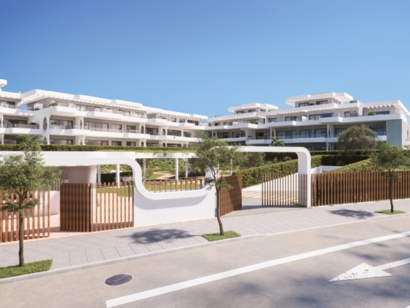 Illustrative residential entrance and facade