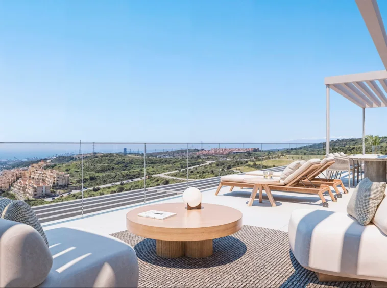 Illustrative furnished terrace in Valle Romano, Estepona