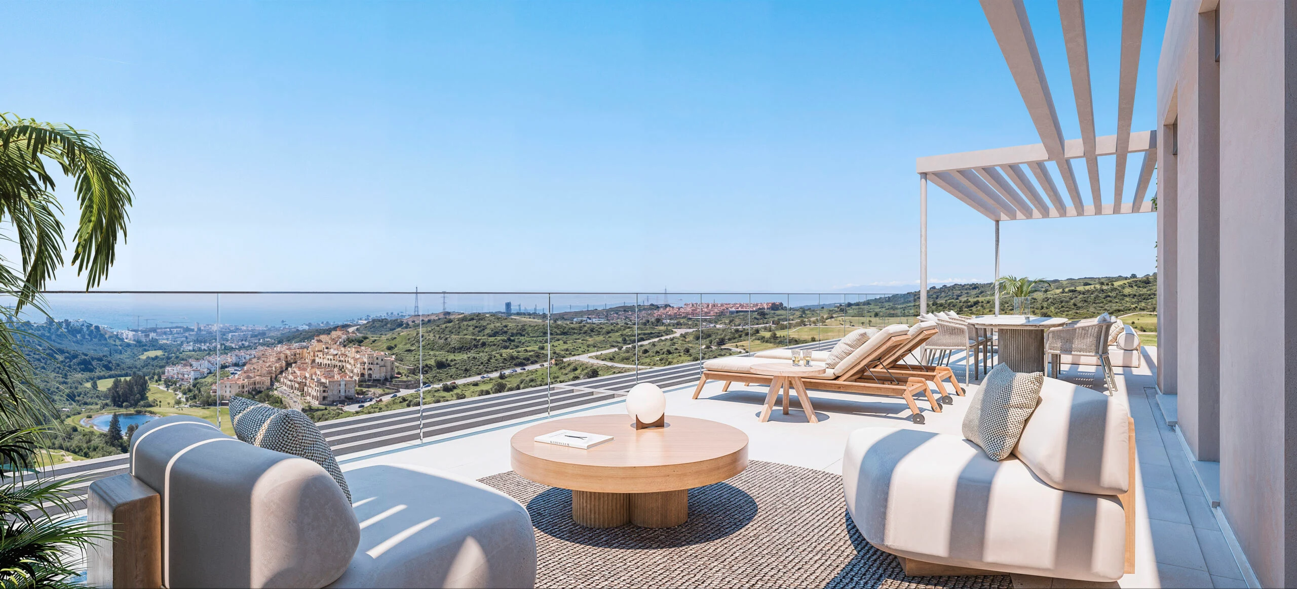 Illustrative furnished terrace in Valle Romano, Estepona